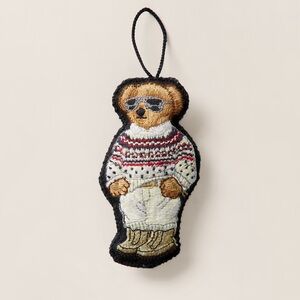 Polo RALPH LAUREN Fair Isle Sweater Holiday Polo Bear Ornament